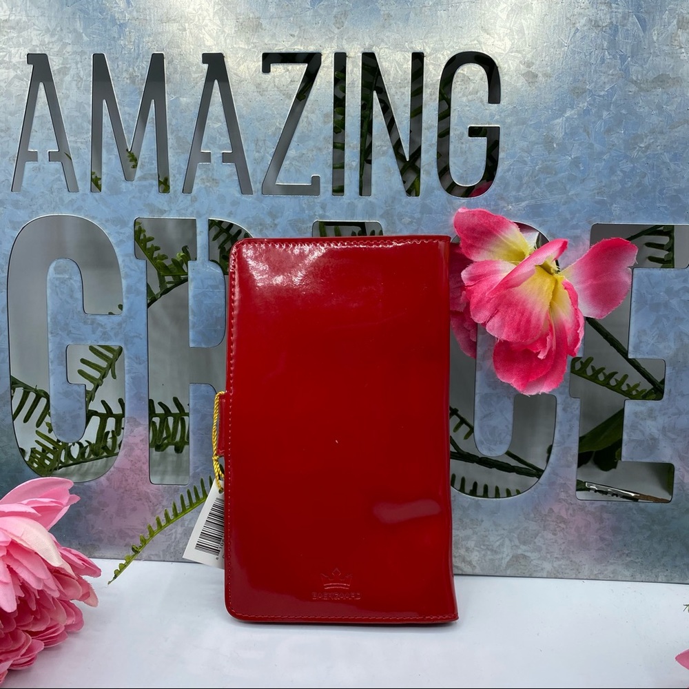 Baekgaard Red Patent Wallet
